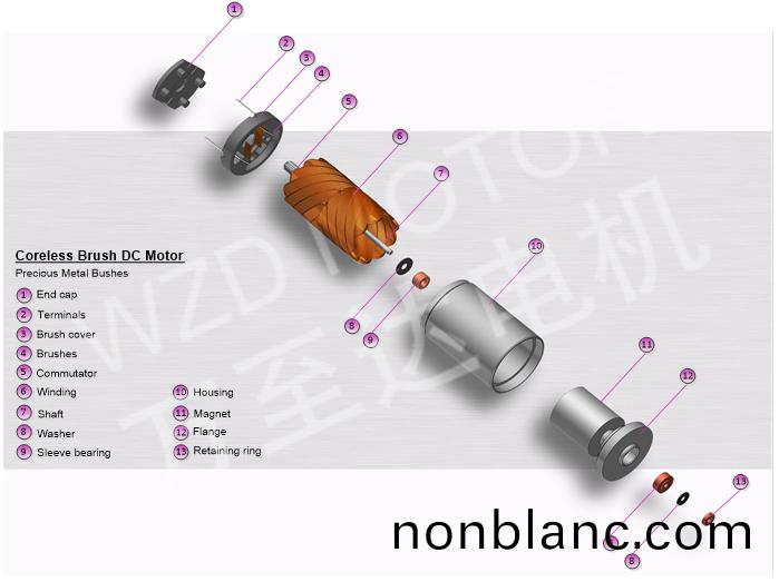 空(kong)心(xin)桮電(dian)機(ji)的(de)結構(gou) 空(kong)心桮(bei)電(dian)機的結構