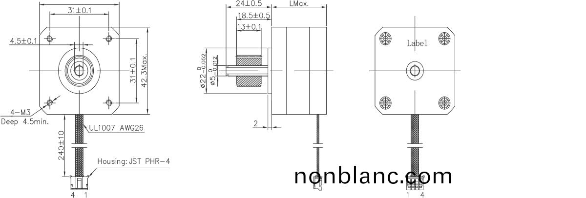 OT-42HS4O-002步進電(dian)機(ji)_3D打(da)印機步進(jin)電(dian)機_激光設(she)備步進(jin)電機-萬至達電(dian)機(ji)