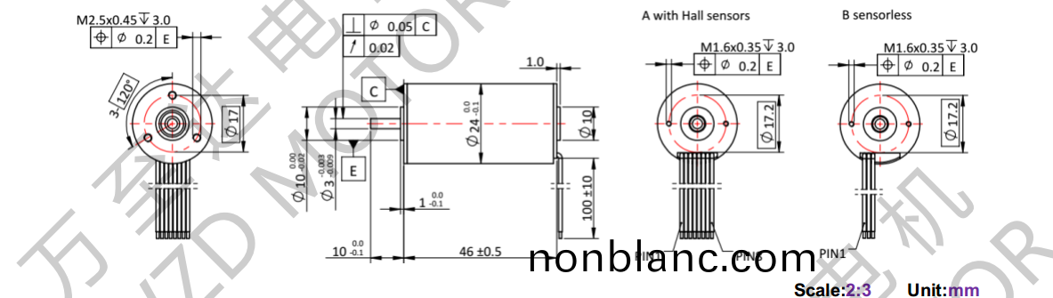 OT-ECS2446無(wu)槽無刷(shua)直(zhi)流(liu)電(dian)機(ji)-空心(xin)桮(bei)電(dian)機-萬(wan)至(zhi)達電機 OT-ECS2446無槽無(wu)刷直流電機(ji)-空心(xin)桮電機(ji)-萬(wan)至達電機(ji)
