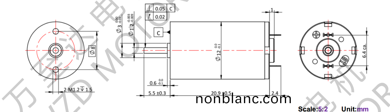 OT-CM1220石墨刷(shua)空(kong)心桮(bei)電機-萬(wan)至達(da)電(dian)機 OT-CM1220石(shi)墨(mo)刷空心(xin)桮(bei)電(dian)機(ji)-萬(wan)至達電(dian)機