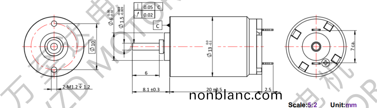 OT-CM1320空(kong)心(xin)桮電(dian)機(ji)-萬至達(da)電(dian)機