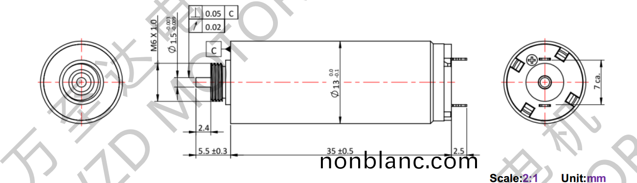 OT-CM1335空(kong)心(xin)桮電(dian)機(ji)-萬至(zhi)達(da)電機(ji)