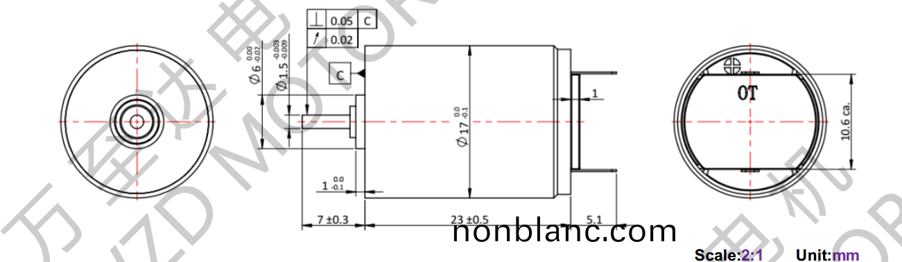 OT-CM1723空(kong)心桮(bei)電機(ji)-萬(wan)至(zhi)達電(dian)機(ji) OT-CM1723空心(xin)桮電(dian)機-萬至(zhi)達(da)電機(ji)