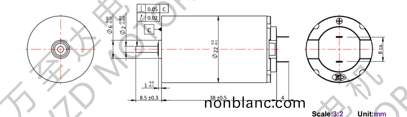 OT-CM2238空心(xin)桮(bei)電(dian)機-萬(wan)至達電機 OT-CM2238空(kong)心(xin)桮(bei)電機(ji)-萬至(zhi)達電機