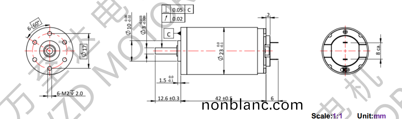 OT-CM2342空心桮電(dian)機(ji)-萬(wan)至(zhi)達電(dian)機 OT-CM2342空心桮(bei)電機-萬(wan)至達電(dian)機