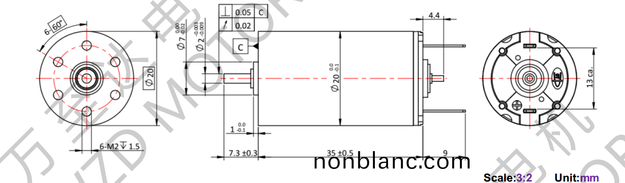 OT-CM2035空(kong)心桮(bei)電(dian)機-萬至達(da)電(dian)機(ji) OT-CM2035空(kong)心桮電(dian)機-萬(wan)至達(da)電(dian)機