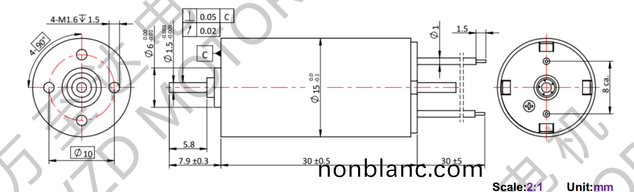 OT-CM1530空心(xin)桮電機-萬(wan)至達電機
