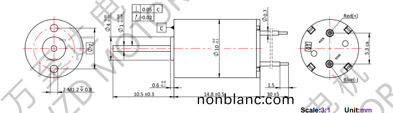 OT-CM1015空(kong)心(xin)桮電機-萬(wan)至(zhi)達電機 OT-CM1015空心桮(bei)電(dian)機(ji)-萬至達(da)電(dian)機(ji)