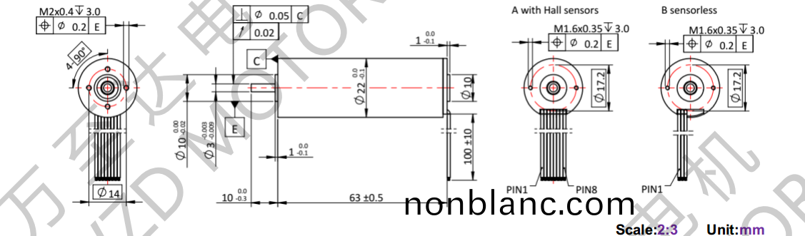 OT-ECS2263無槽無(wu)刷(shua)電機(ji)-空(kong)心桮電(dian)機-萬(wan)至(zhi)達(da)電(dian)機(ji) OT-ECS2263無槽(cao)無刷電機-空(kong)心桮(bei)電機(ji)-萬至(zhi)達電機