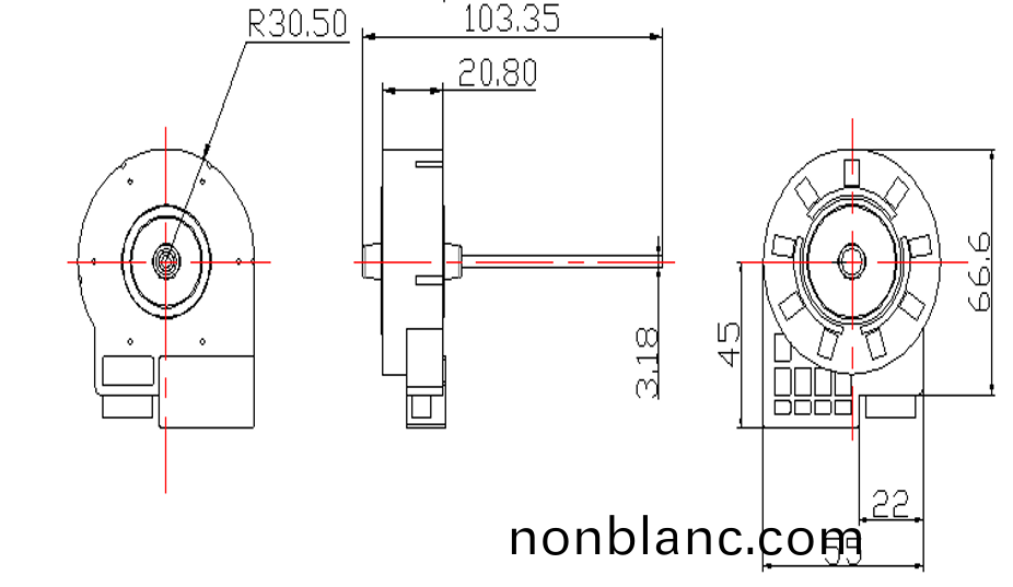 OT-PD02氷箱(xiang)冷(leng)凝(ning)器(qi)風(feng)扇-塑(su)封直流(liu)無(wu)刷(shua)電(dian)機(ji)-萬至(zhi)達(da)電(dian)機(ji)
