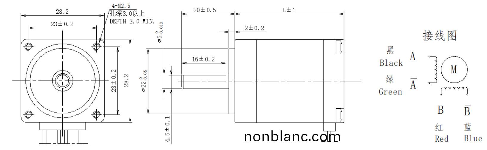 28係(xi)列(lie)1.8°兩相開(kai)環(huan)步(bu)進(jin)電機結(jie)構(gou) 28係(xi)列1.8°兩(liang)相開(kai)環(huan)步進電機結(jie)構(gou)
