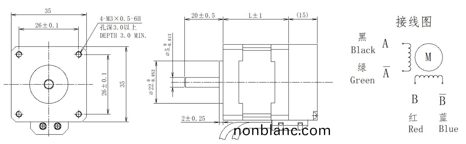 35係(xi)列(lie)1.8°兩相閉環步進(jin)電(dian)機結構 35係列1.8°兩(liang)相(xiang)閉(bi)環(huan)步(bu)進(jin)電機結構