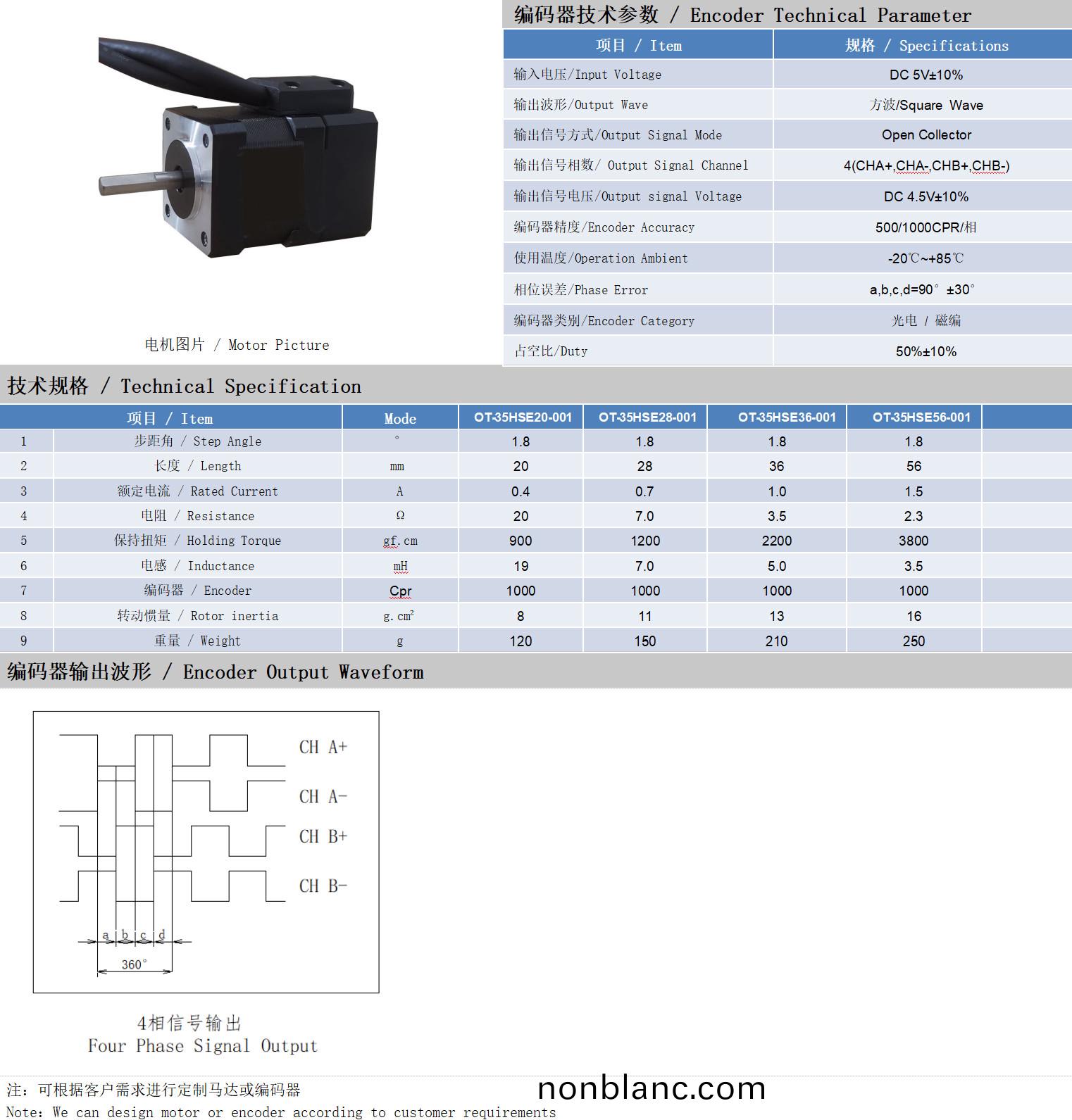 35係列(lie)1.8°兩相(xiang)閉(bi)環(huan)步進(jin)電機技術蓡(shen)數 35係(xi)列1.8°兩(liang)相閉環(huan)步(bu)進電機技術蓡(shen)數