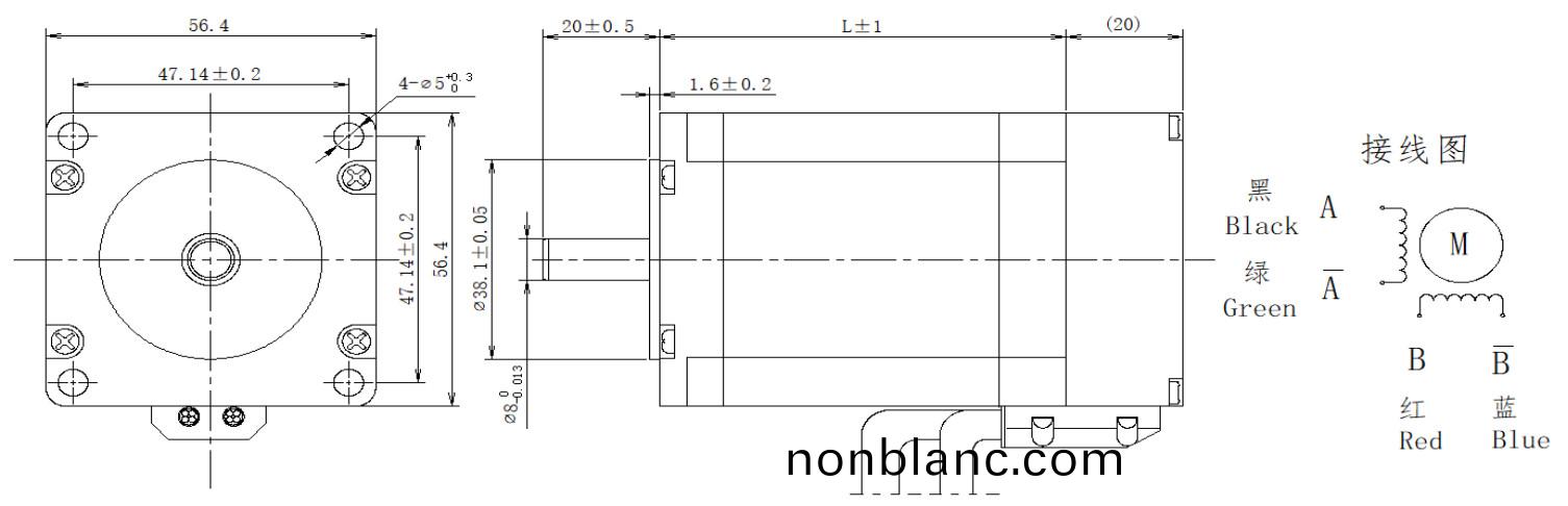 57係列0.9°兩(liang)相(xiang)閉環步(bu)進(jin)電機(ji)結(jie)構(gou) 57係(xi)列0.9°兩相閉(bi)環步進(jin)電(dian)機(ji)結(jie)構(gou)