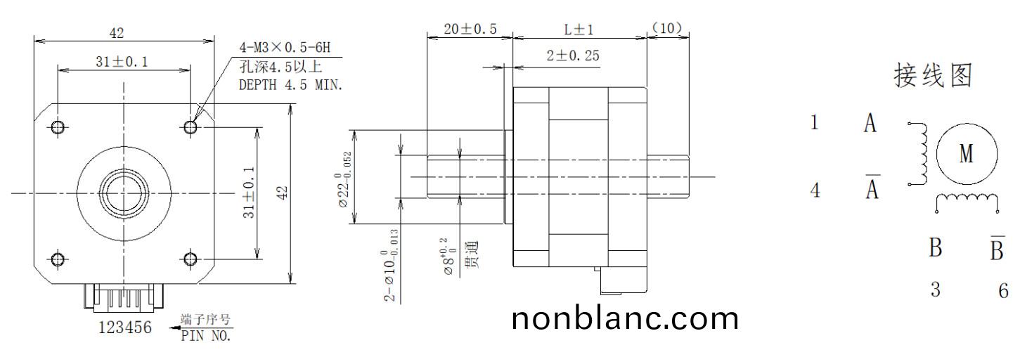 42係列(lie)空(kong)心軸電機結構(gou) 42係列空(kong)心軸(zhou)電機結構(gou)