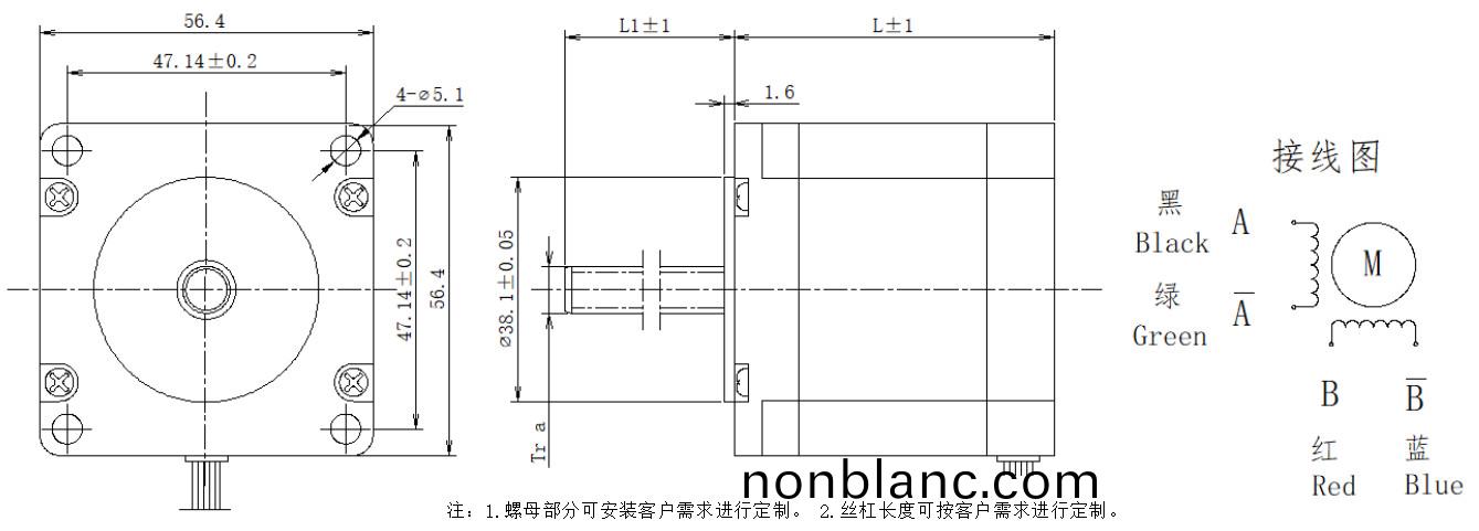 57係(xi)列(lie)絲桿電(dian)機(ji)結構 57係列絲桿電(dian)機(ji)結(jie)構(gou)