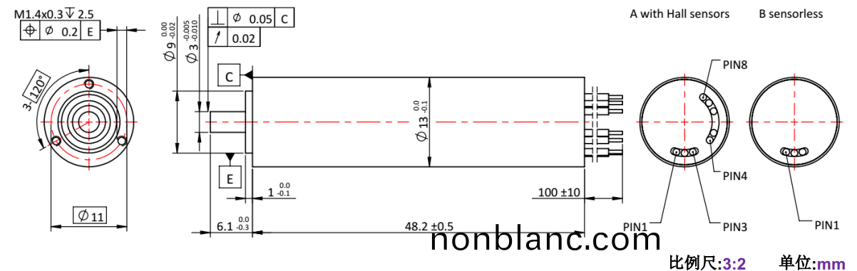 ECS 高速(su) 1348空心桮無刷電機-萬(wan)至達電(dian)機(ji) ECS 高速(su) 1348空(kong)心(xin)桮(bei)無(wu)刷電機(ji)-萬至(zhi)達電(dian)機