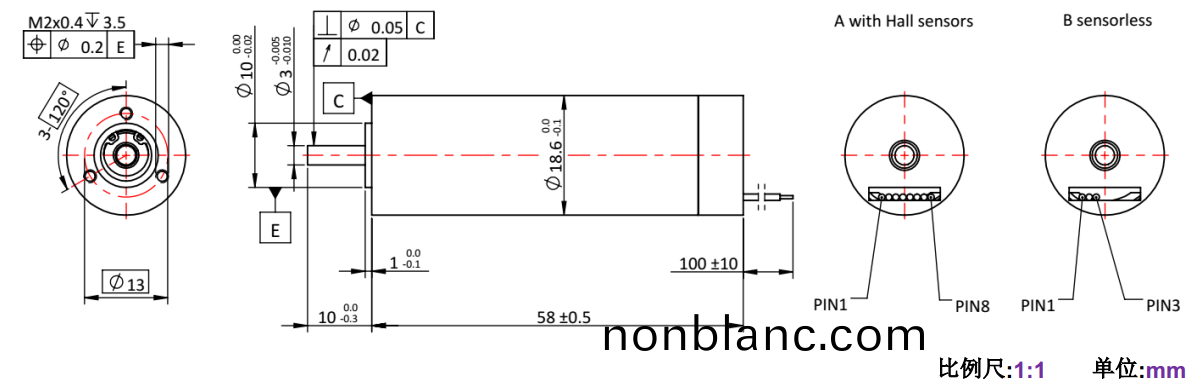ECS 高(gao)速(su) 1958空心桮(bei)無(wu)刷(shua)電(dian)機(ji)-萬至達電(dian)機(ji) ECS 高(gao)速(su) 1958空(kong)心桮(bei)無(wu)刷電機-萬至(zhi)達(da)電機